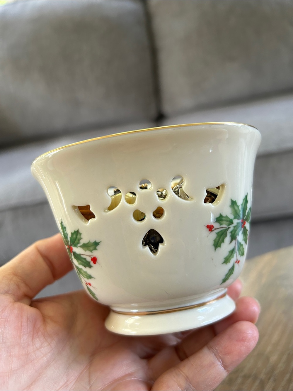 Mystery Jewelry Jar in a Lenox Christmas Dish- All Wearable! - Picture 3 of 8